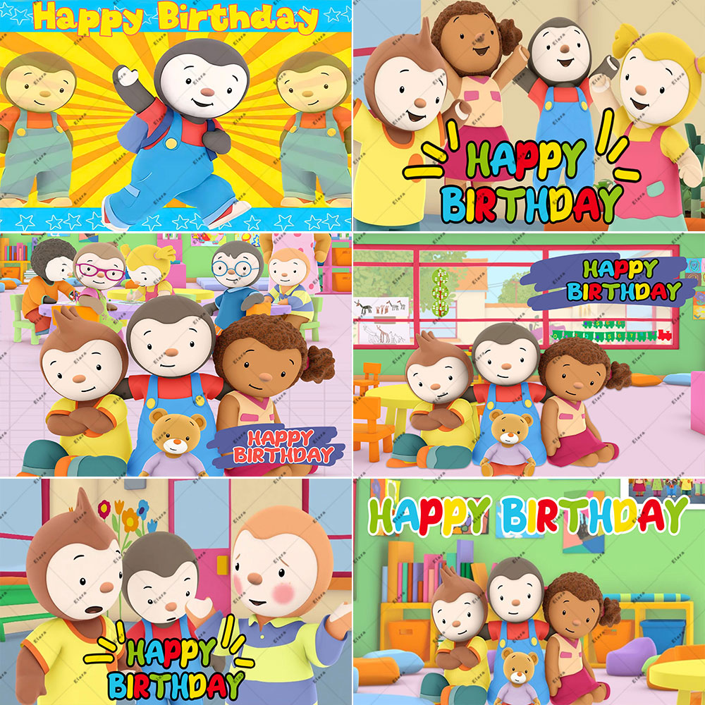 Toys Background For Kids - Cartoon Tchoupi Penguin Children's Birthday Party