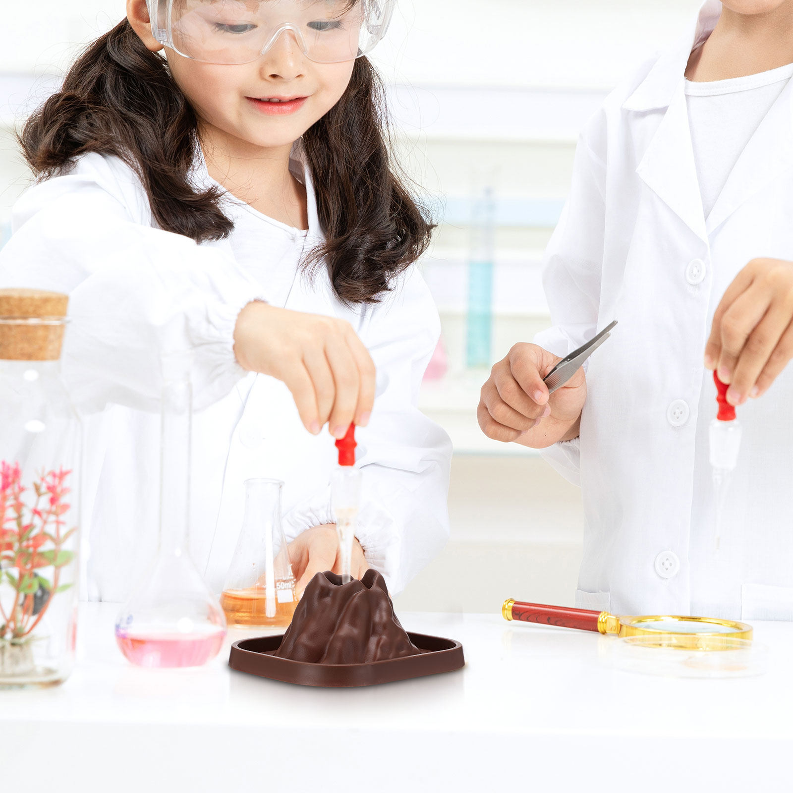 Volcano Experiment Kit - 10Pcs Volcano Mold Kit for DIY