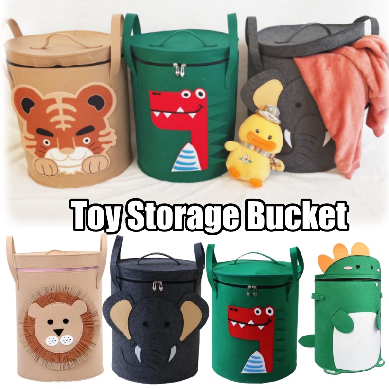 Kids Toys Clearance - Cartoon Animal Storage Baskets Large Capacity