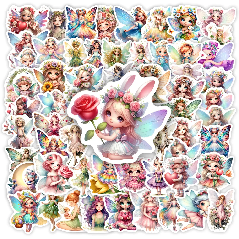 Kids Toys Laptop - Cute Cartoon Elf Fairies Angels Stickers