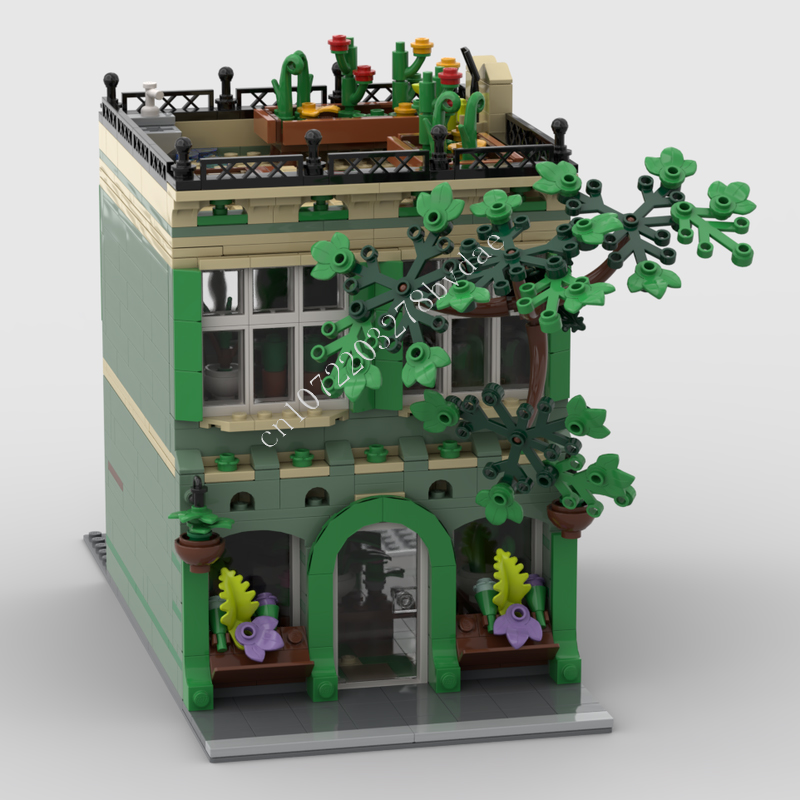 Kids Toys Shop - 1098PCS Plant Shop MOC streetview Puzzles