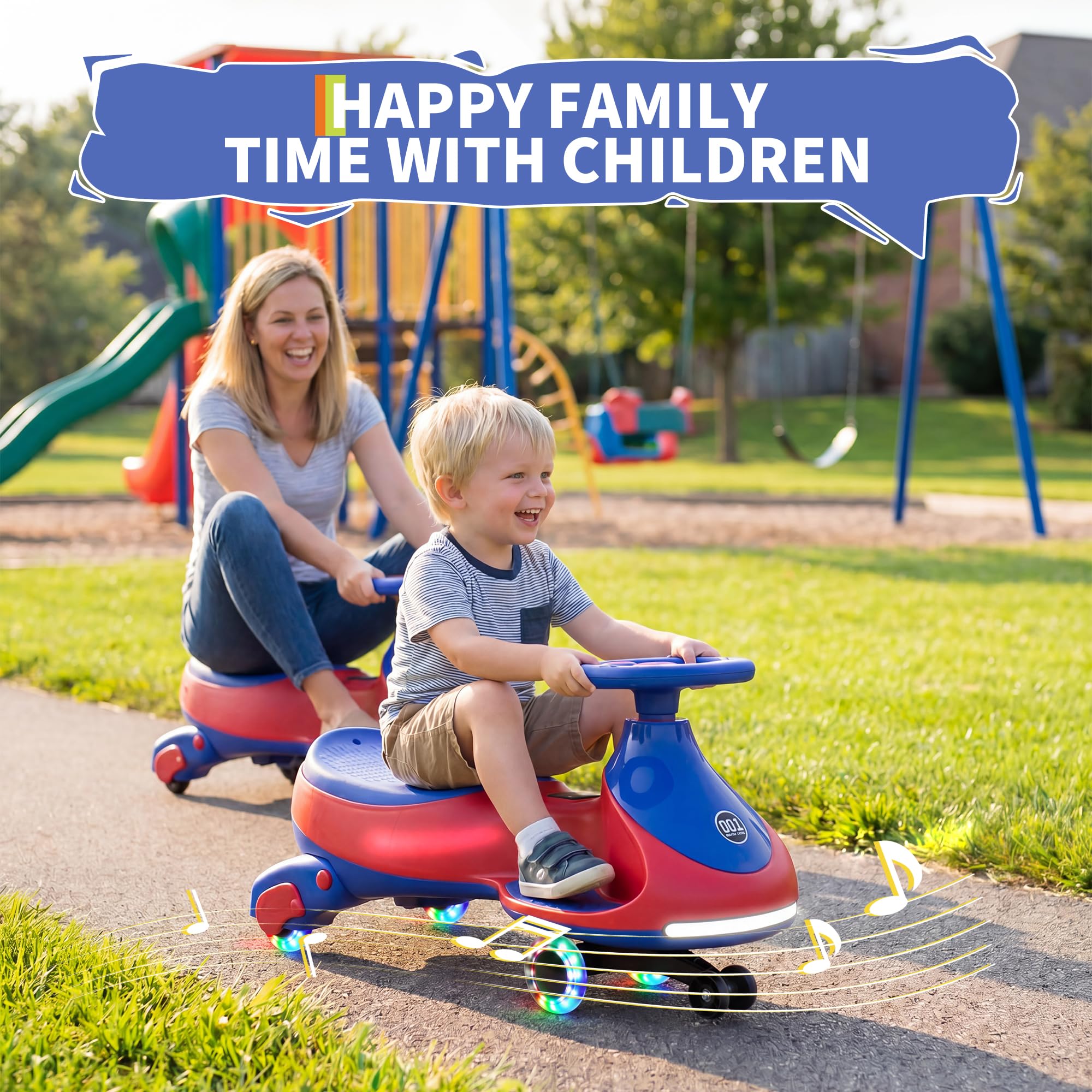 Kids Toys Electric Car - 12V Electric Wiggle Car Kids With