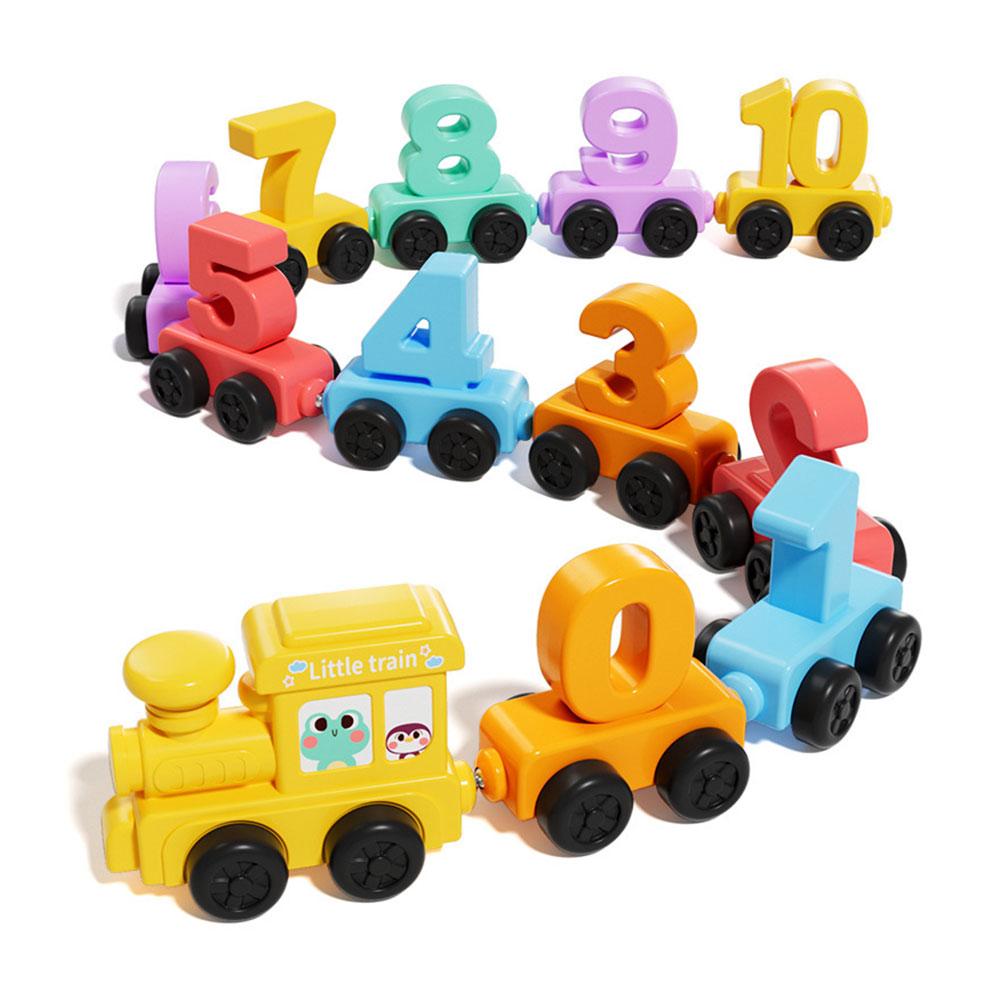 Kids Toys Learning - Montessori Educational Toy Train Set Wooden