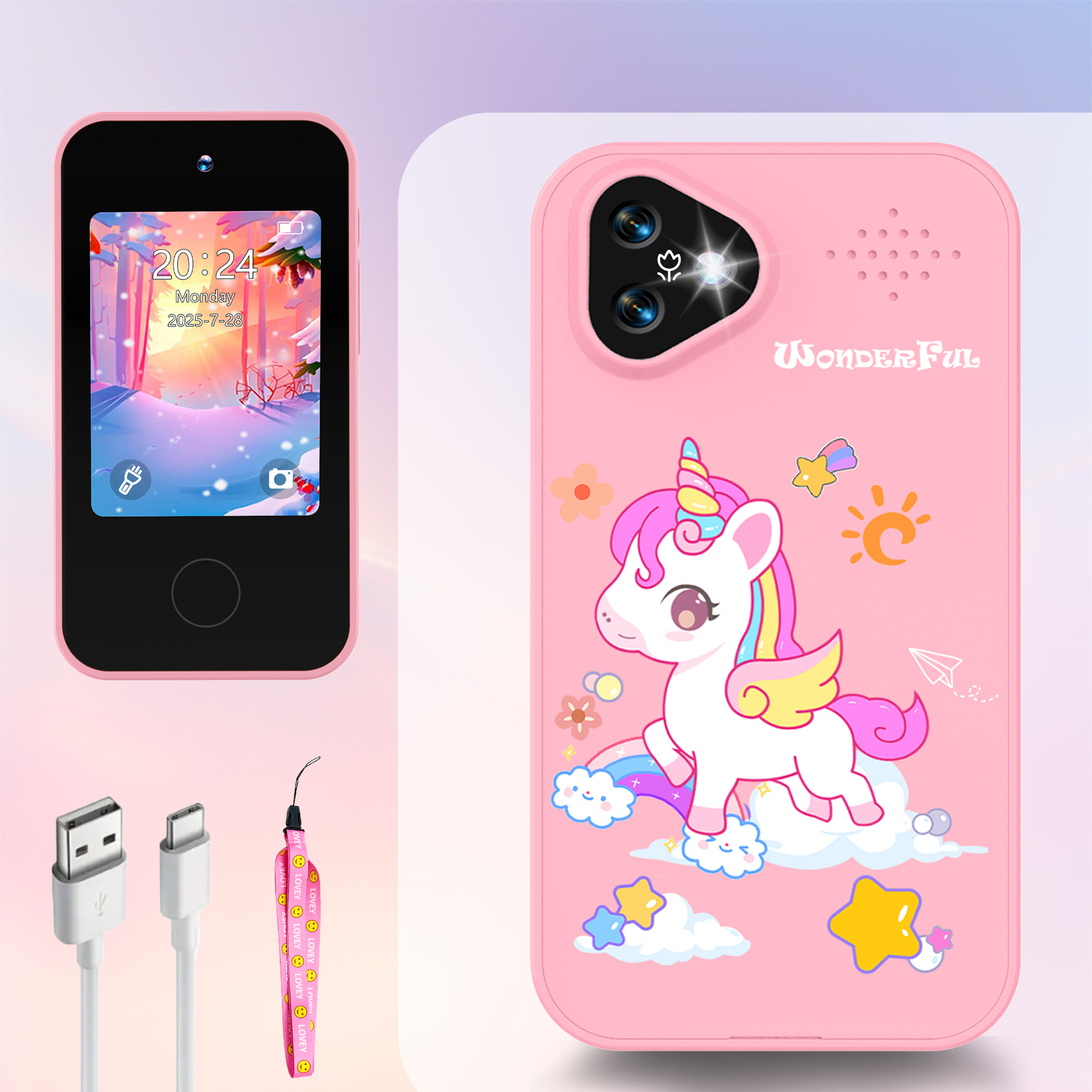 Kids Toys Smartphone - Unicorn Kids Smart Phone Camera Toys