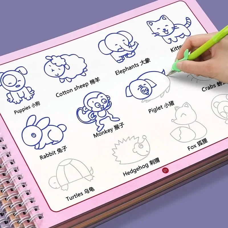 Kids Toys Drawing Easy - Childrens Easy Drawing Enlightenment Tracing Book