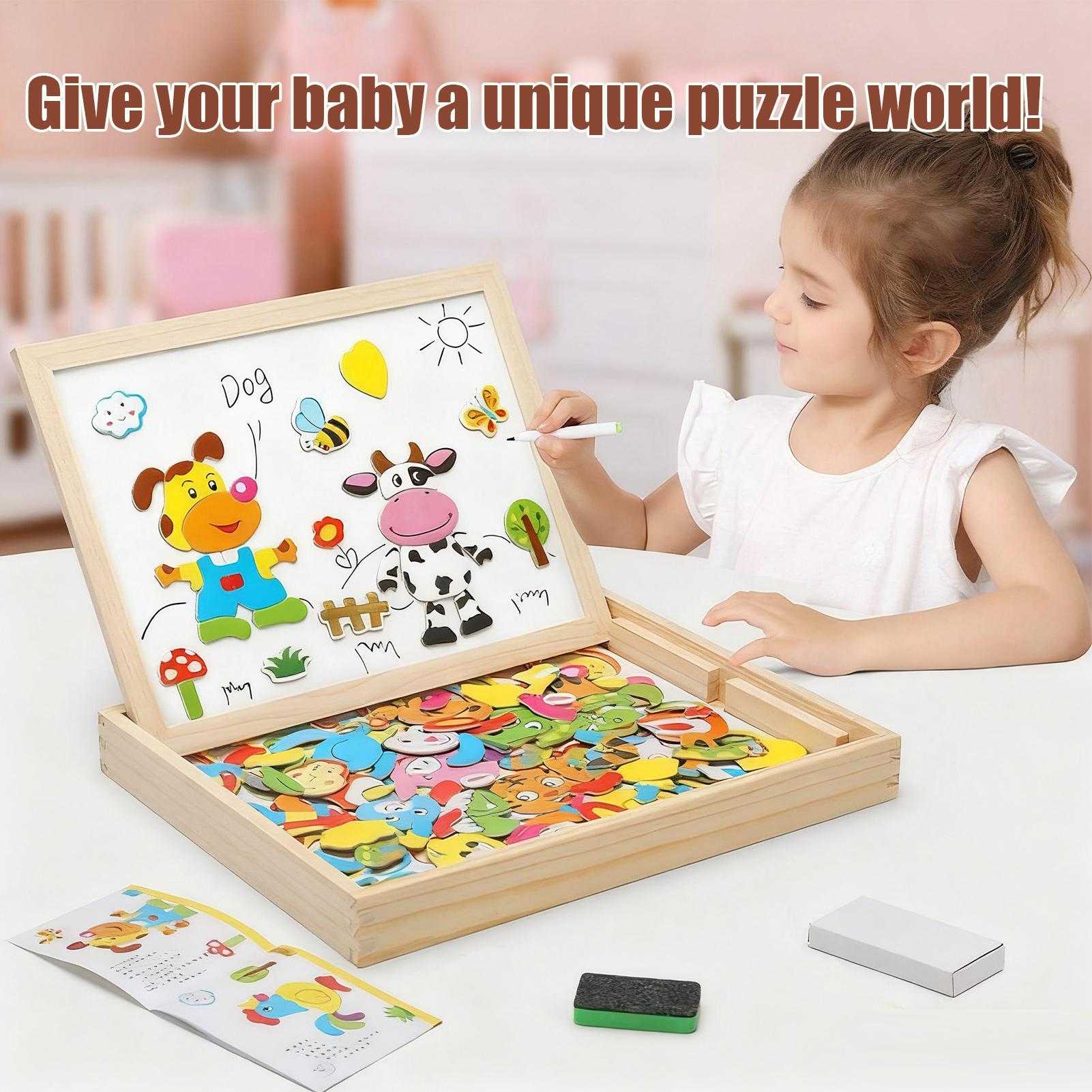 Magnetic Drawing Board - Magnetic Board For Kids Wooden Kids
