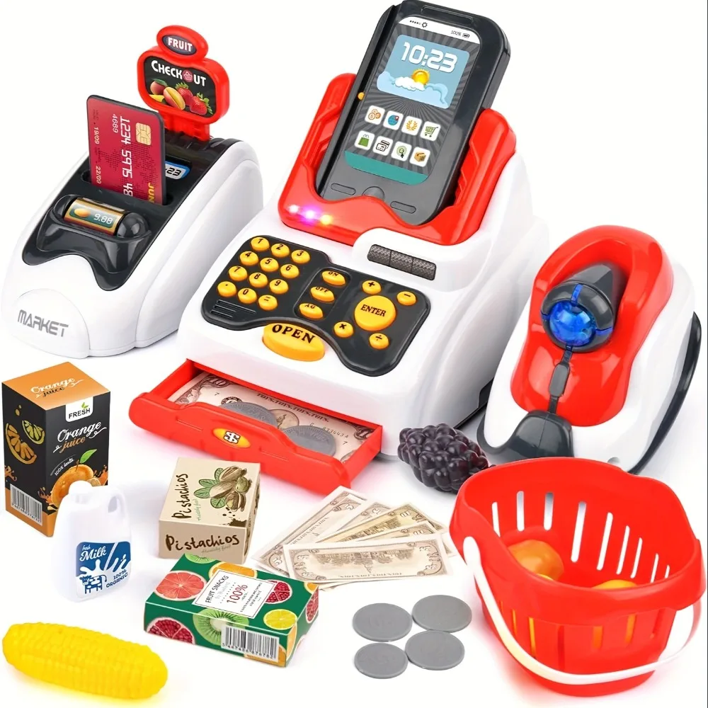 Kids Toys Shop - 33PCS Toy Cash Register for Kids