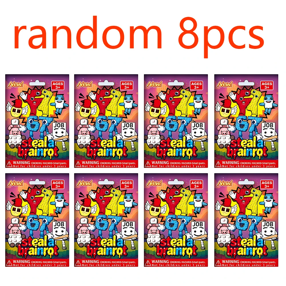 8Pcs/Set Steal A Brainrot Blin - Kids Toys Elephant 评论和价格