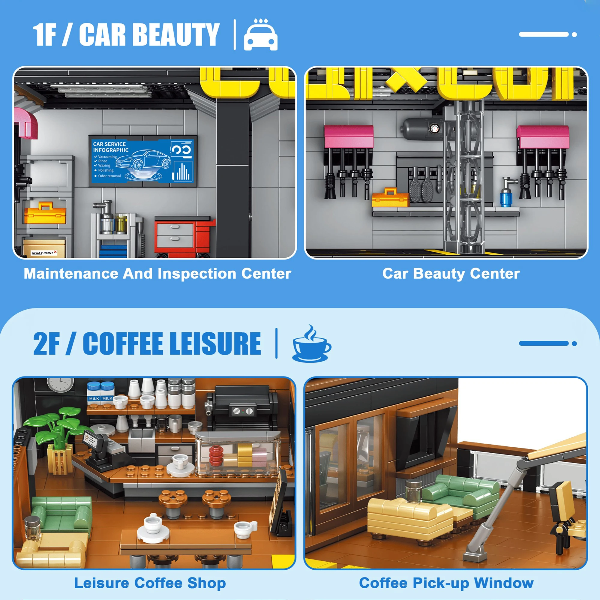 Coffee Auto Repair Shop Coffee - Kids Toys Shop 评论和价格