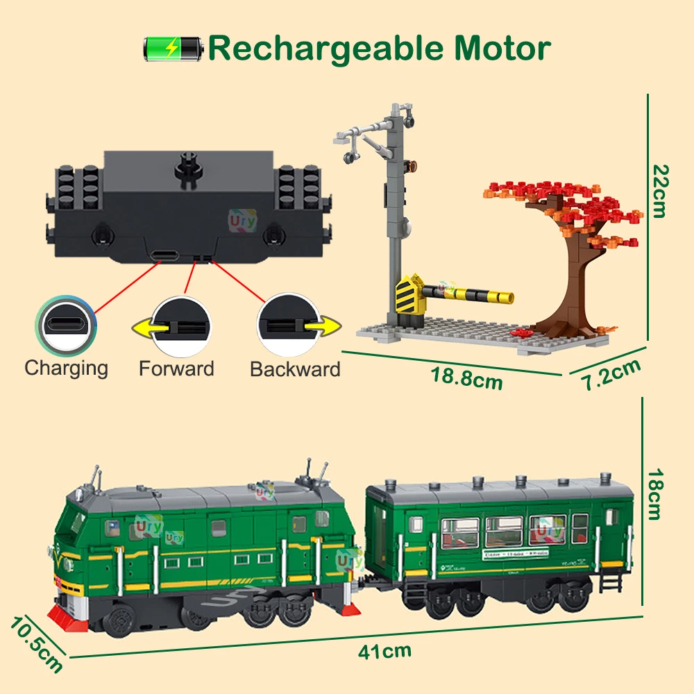 Technical Retro Green Steam Tr - Kids Toys Electric Car 评论和价格