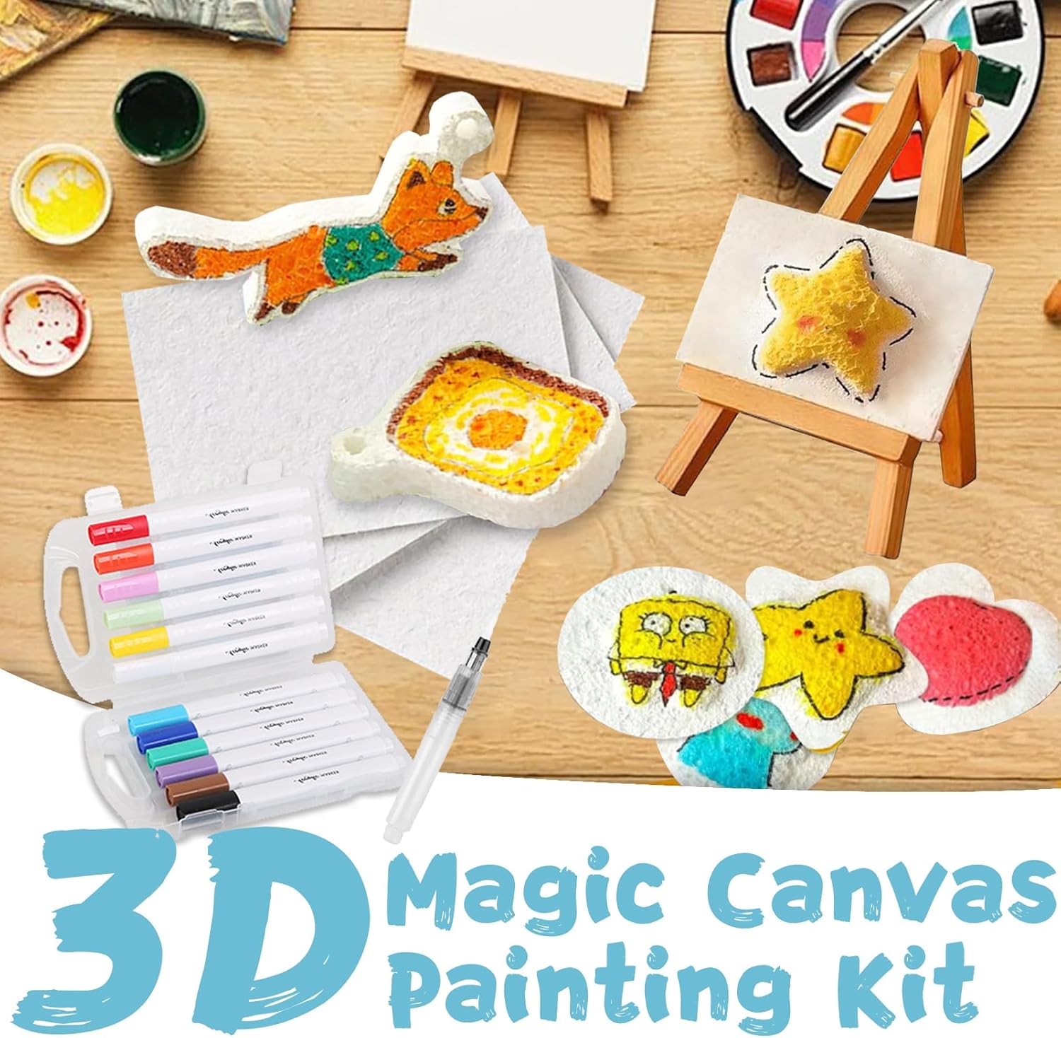 3D Puffy Foam Texture Painting - Kid Toys And Craft 评论和价格