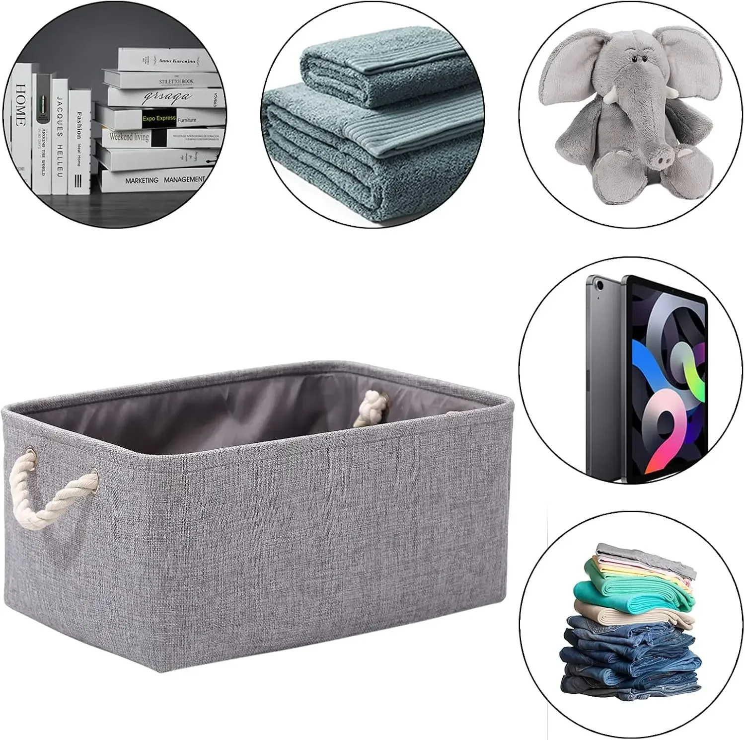 Foldable Linen Storage Basket  - Kids Toys Clearance 评论和价格