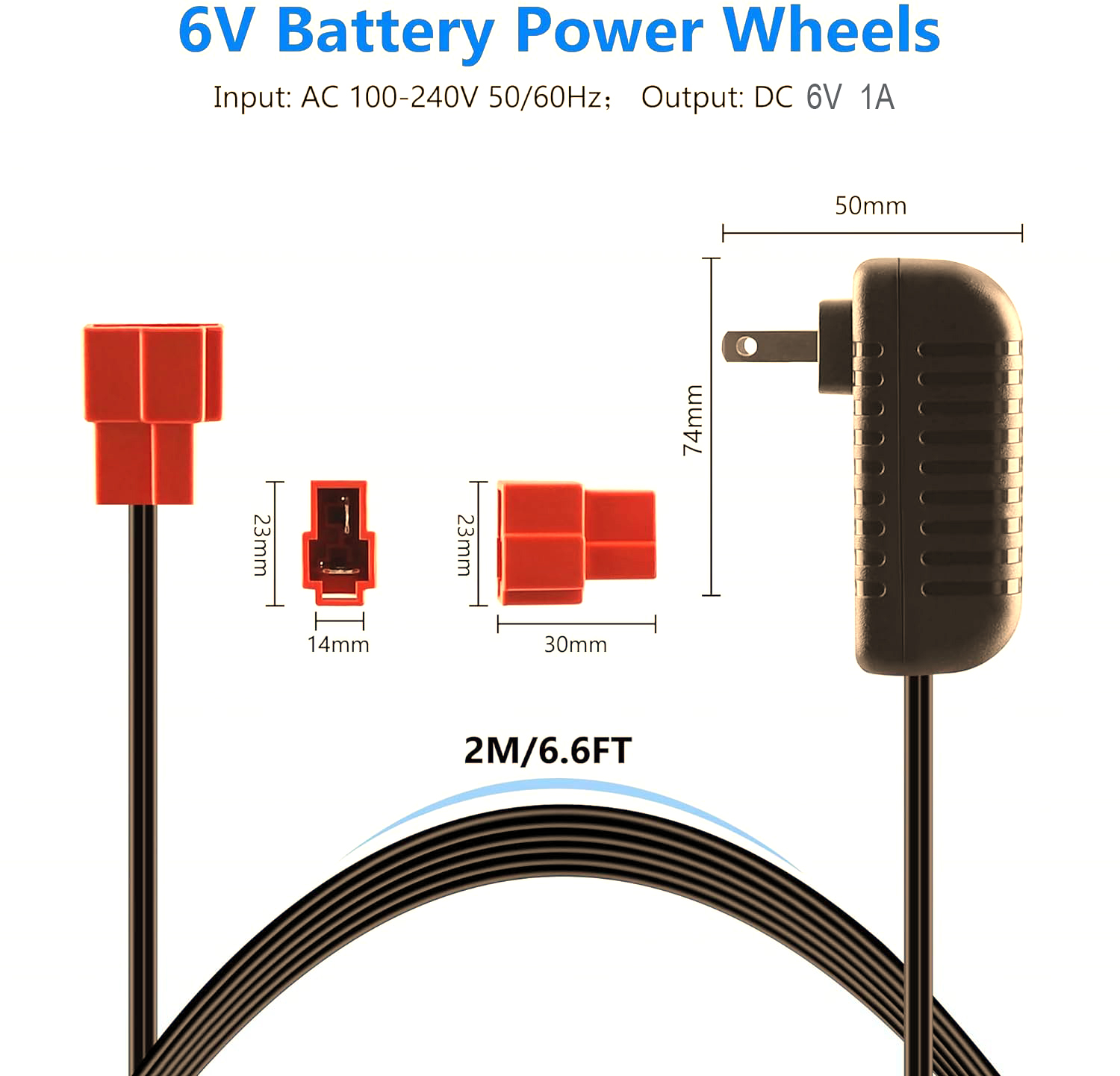 6V Battery Charger for Ride on - Kids Toys Quad 评论和价格