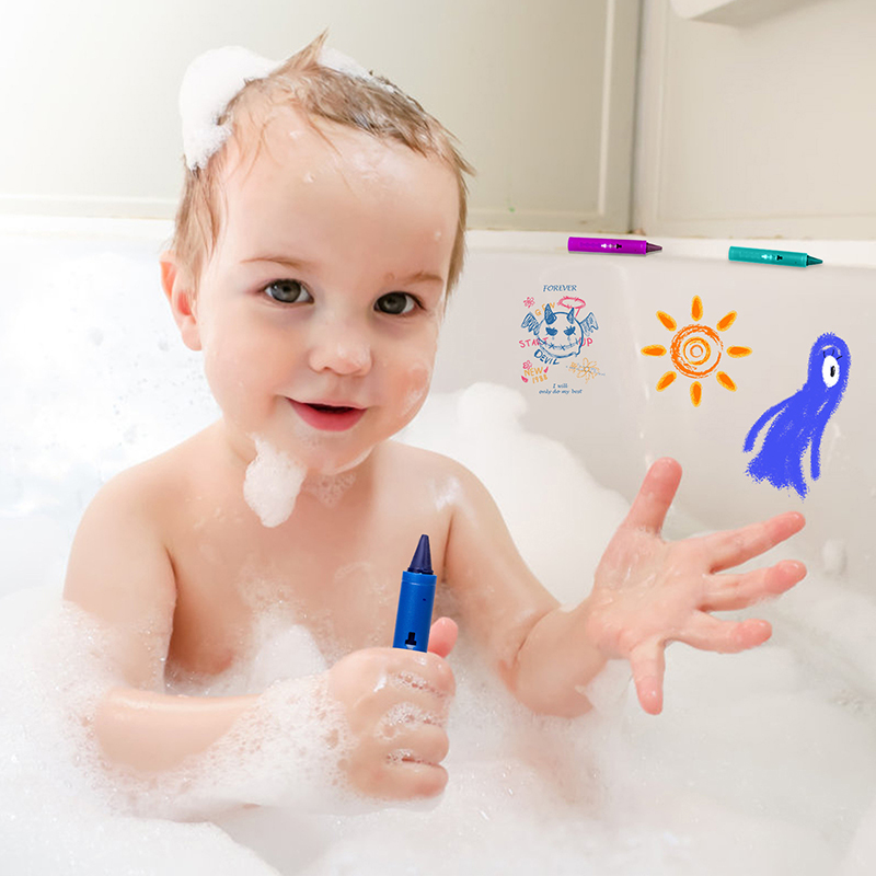 6Pcs Washable Bath Crayons Col - Kids Toys Drawing Easy 评论和价格