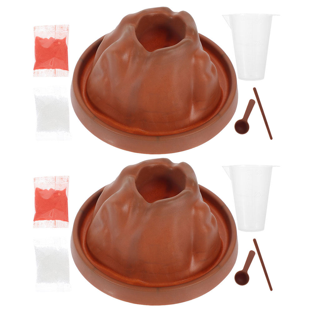 2Sets DIY Volcano Eruption Exp - Volcano Experiment Kit 评论和价格