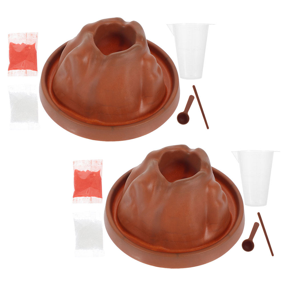 2Sets DIY Volcano Eruption Exp - Volcano Experiment Kit 评论和价格