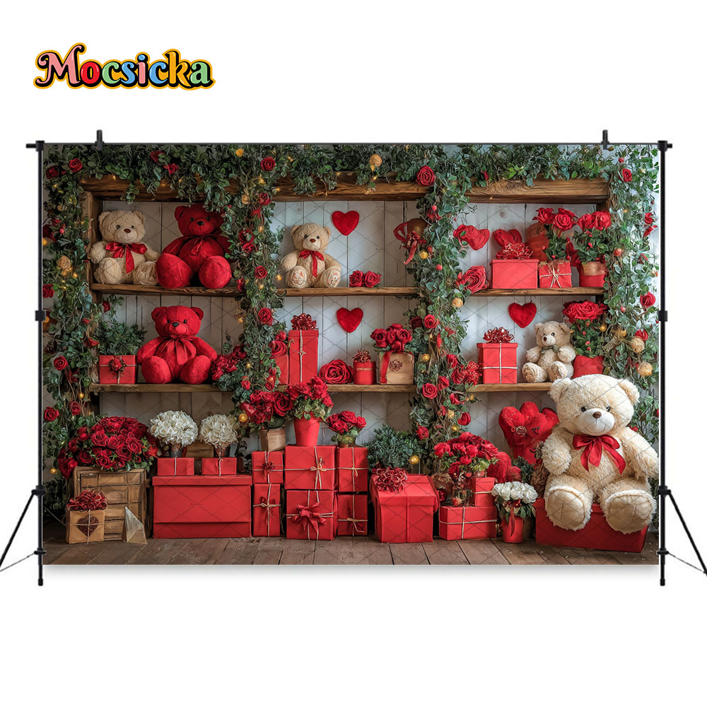 Mocsicka Valentine's Day Red B - Toys Background For Kids 评论和价格
