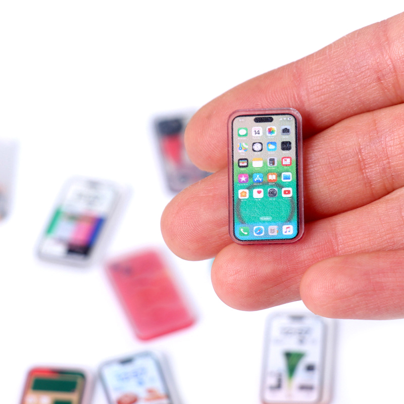 5Pcs 1:12 Dollhouse Miniature  - Kids Toys Smartphone 评论和价格