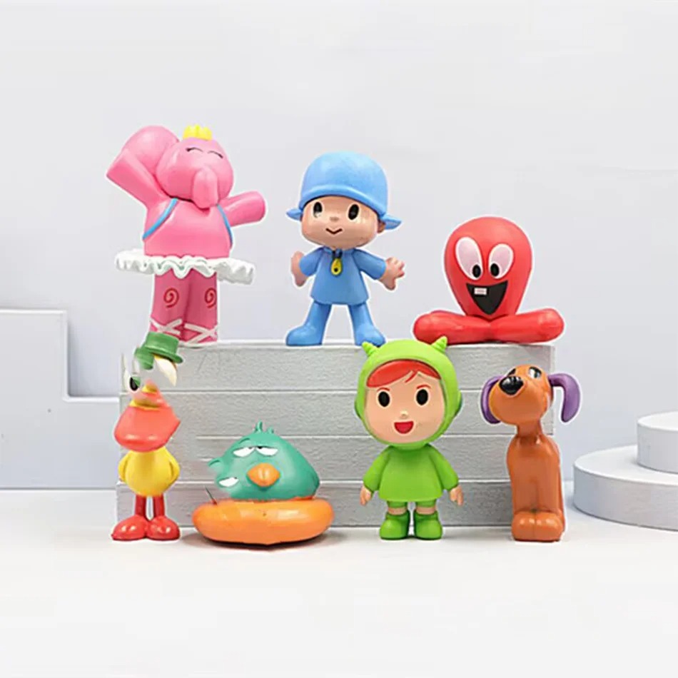 7Pcs/Set Pocoyo Animal Toy Bir - Kids Toys Elephant 评论和价格