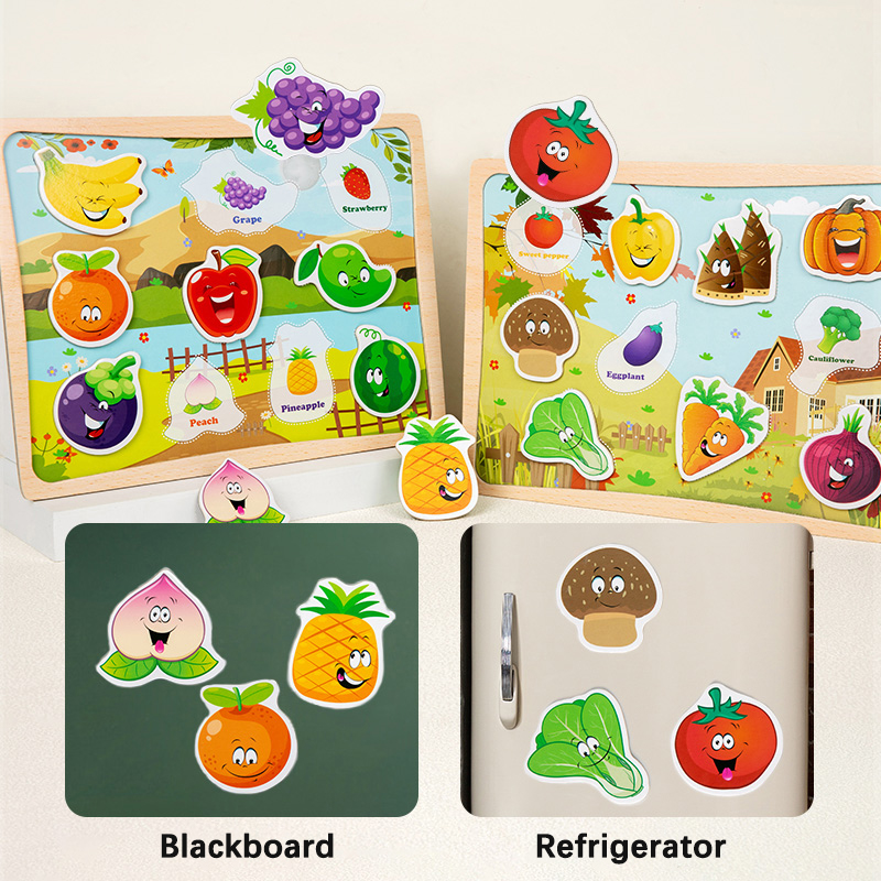 2-In-1 Magnetic Puzzle Board - - Magnetic Drawing Board 评论和价格