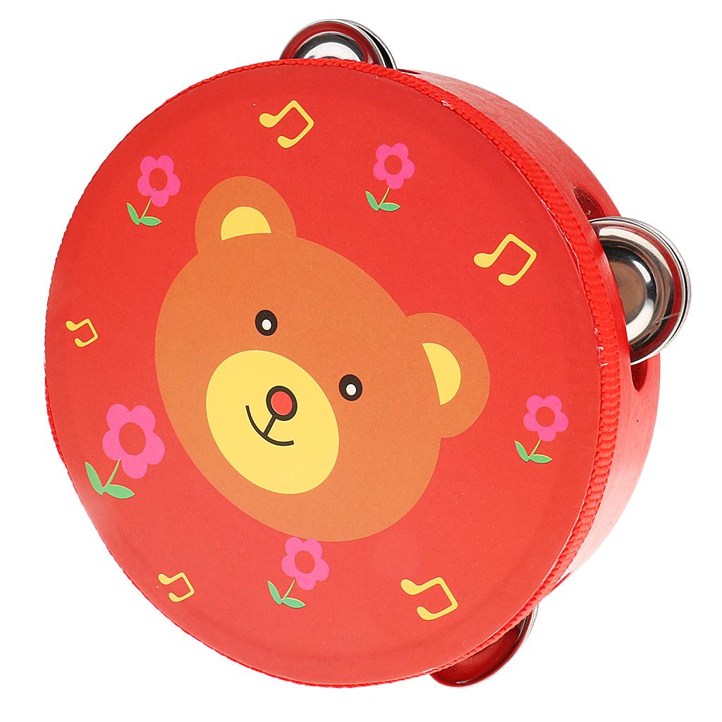Hand Bell Wooden Tambourine Pe - Kids Toys Learning 评论和价格