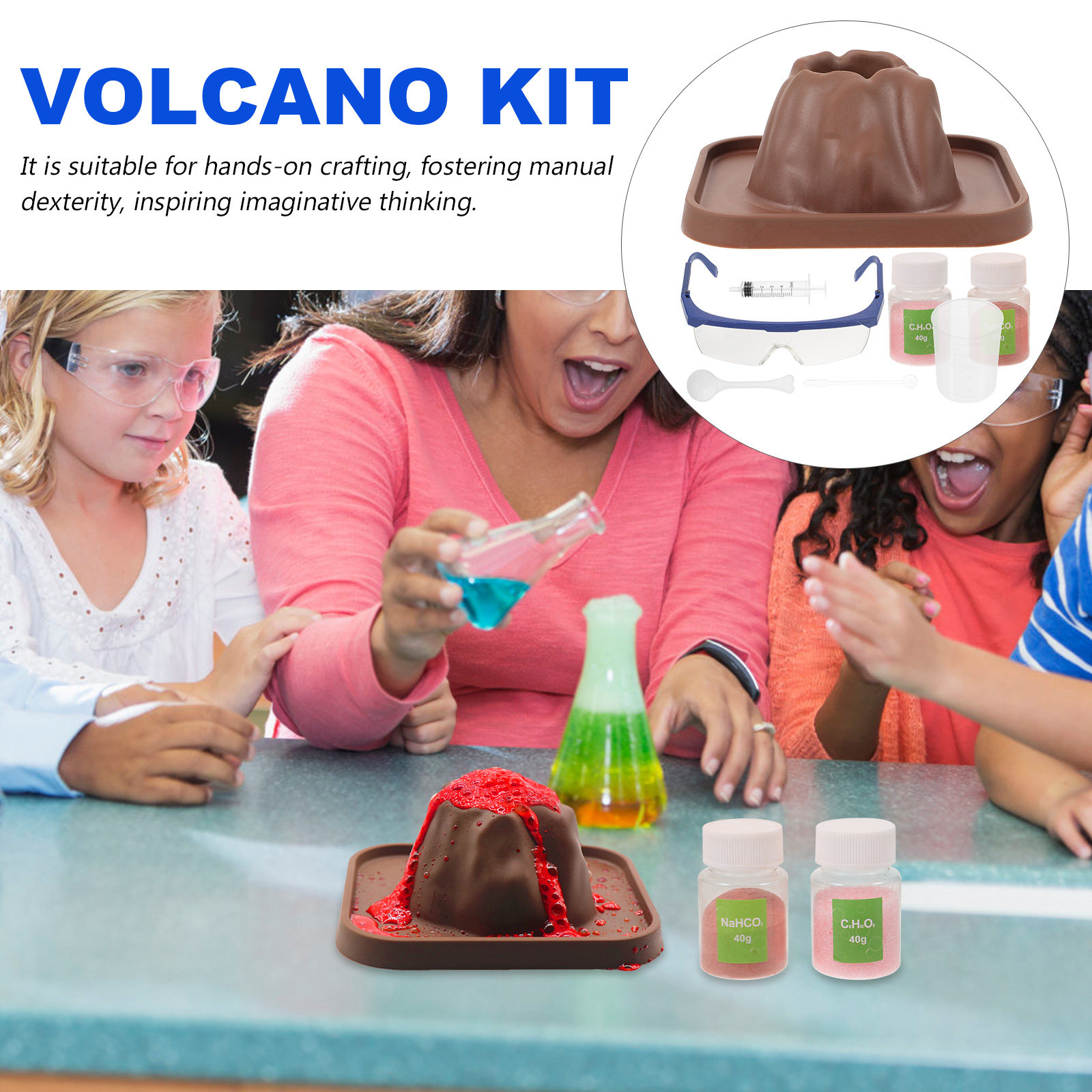 1 Set Volcano Eruptions Experi - Volcano Experiment Kit 评论和价格
