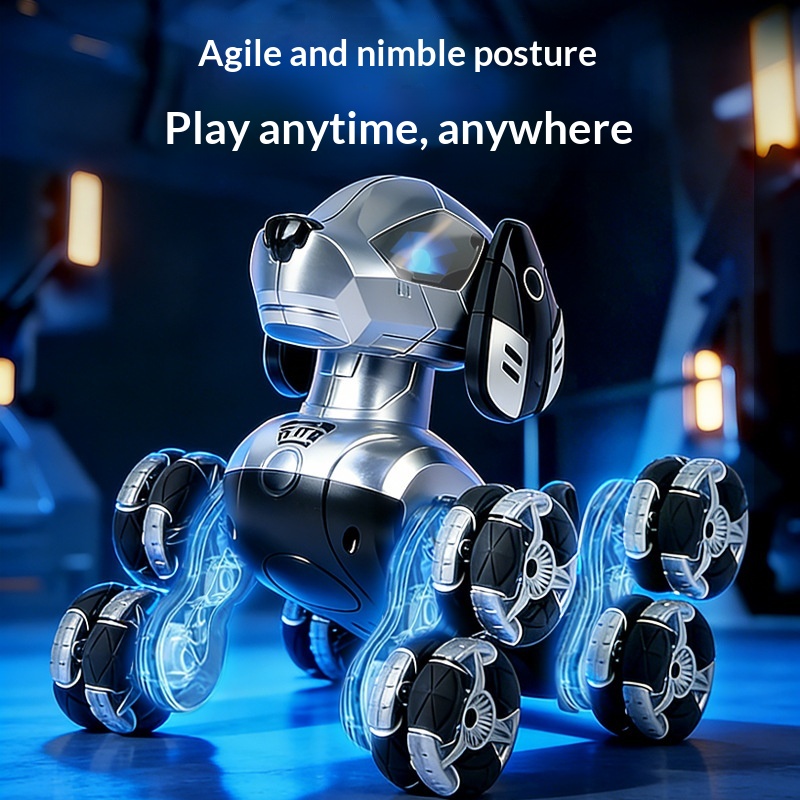 New RC Stunt Robot Dog 8 Wheel - Kids Toys Electric Car 评论和价格