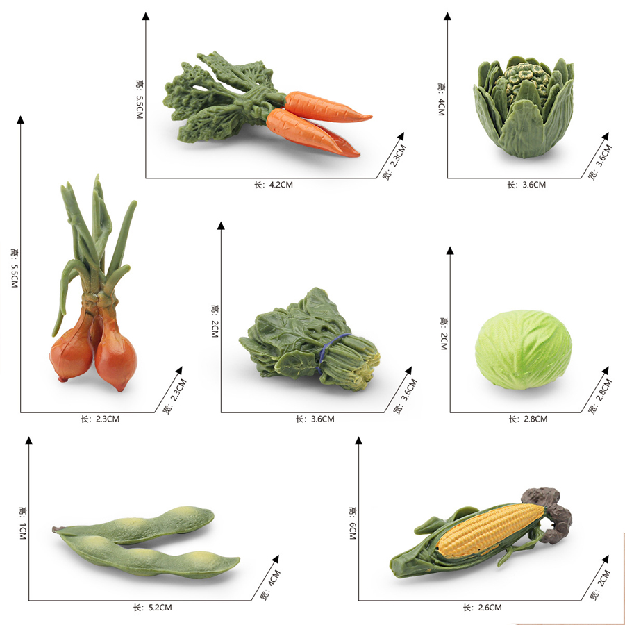 Realistic Vegetables Model Fig - Kids Toys Learning 评论和价格