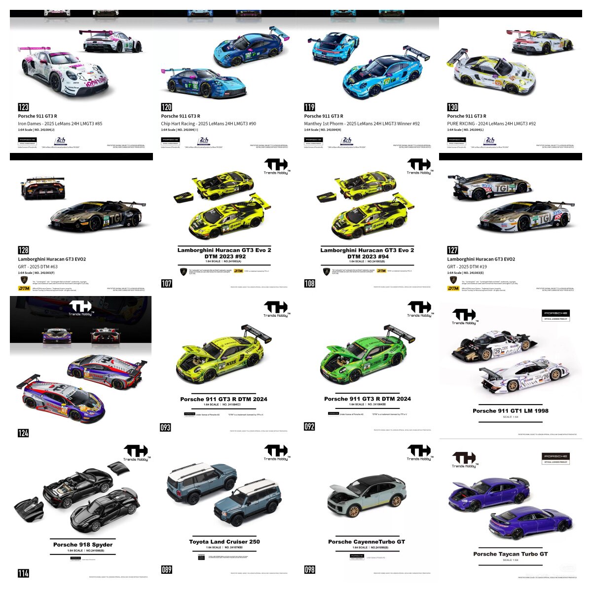TH 1/64 Porsche 911 GT3 R LeMa - Kids Toys Cars 评论和价格