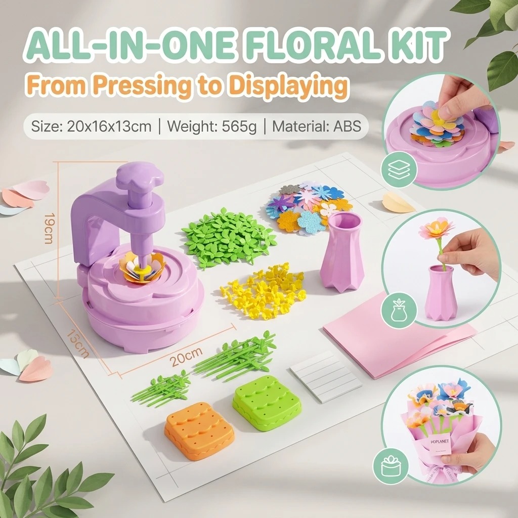 New Flower Press Craft Toy – C - Kid Toys And Craft 评论和价格