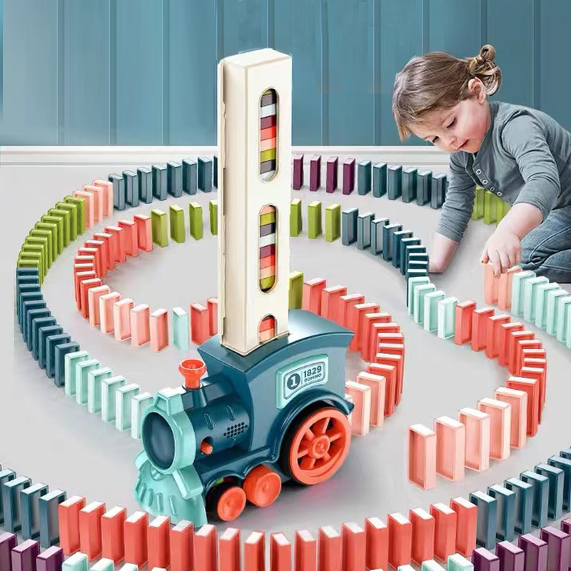 Automatic Laying Domino Train  - Kids Toys Electric Car 评论和价格