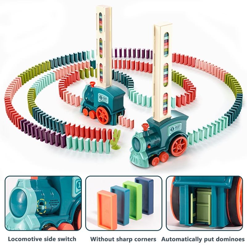 Automatic Laying Domino Train  - Kids Toys Electric Car 评论和价格