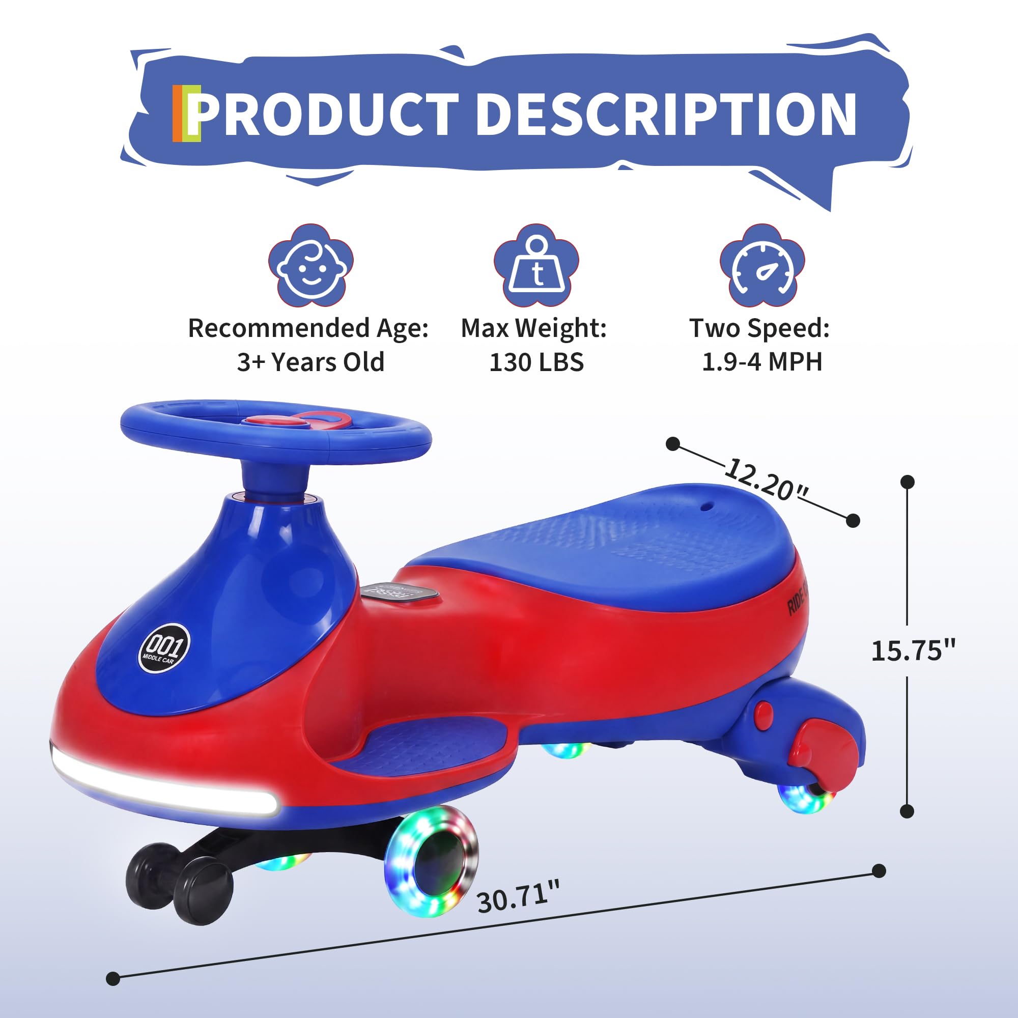 12V Electric Wiggle Car Kids W - Kids Toys Electric Car 评论和价格