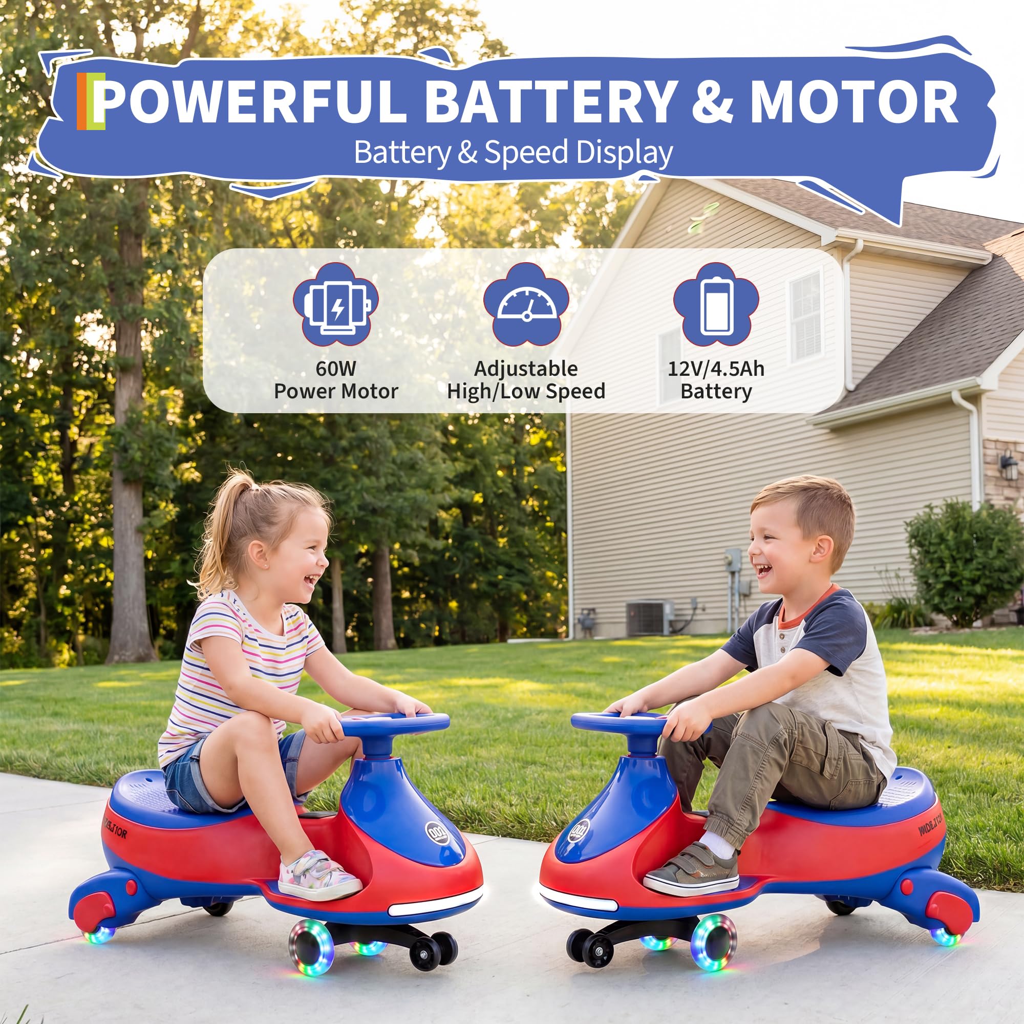 12V Electric Wiggle Car Kids W - Kids Toys Electric Car 评论和价格