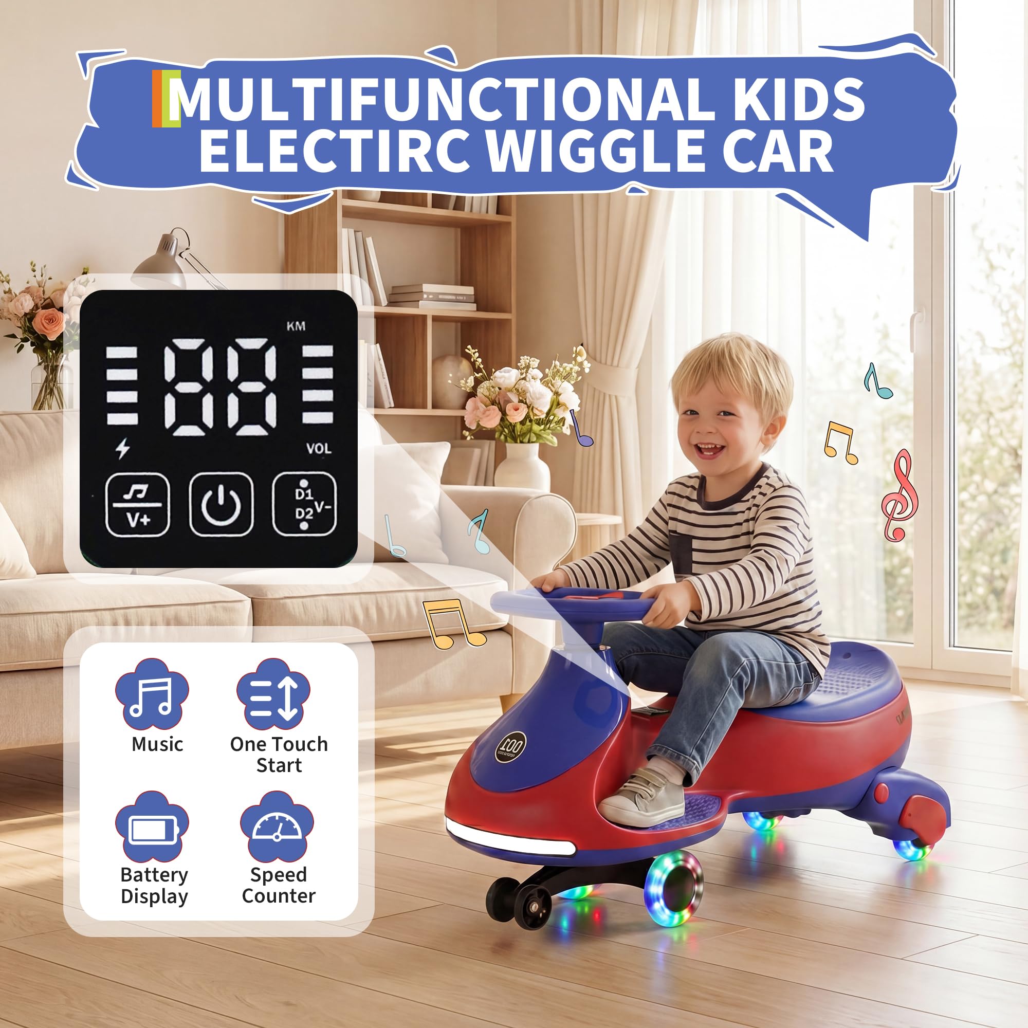 12V Electric Wiggle Car Kids W - Kids Toys Electric Car 评论和价格