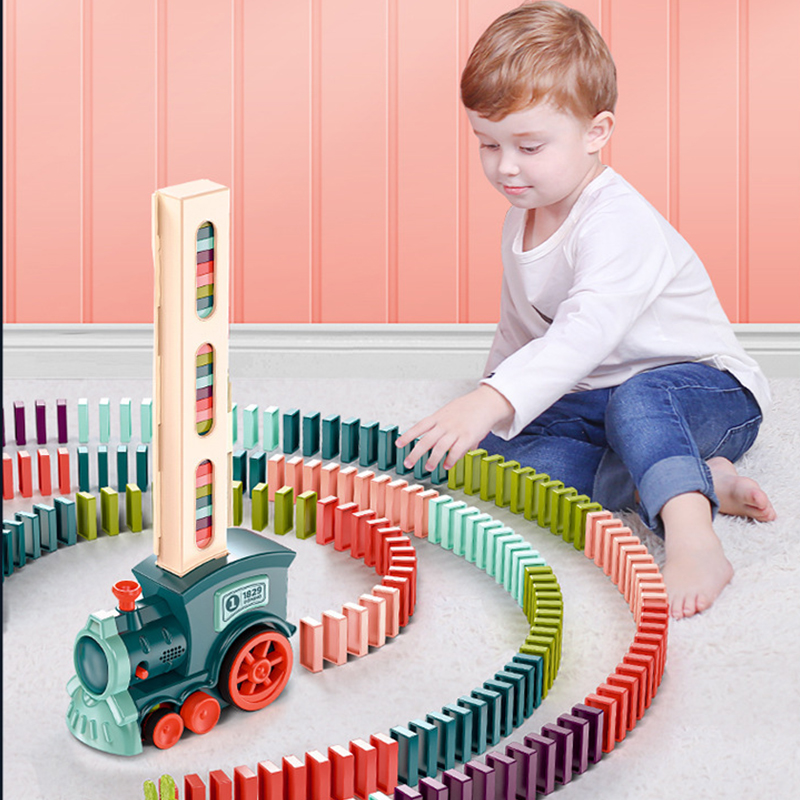 Kids Electric Domino Train Car - Kids Toys Electric Car 评论和价格
