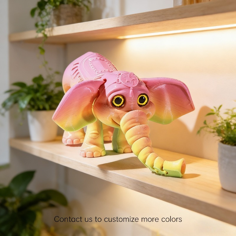 10CM 3D Printed Elephant Model - Kids Toys Elephant 评论和价格