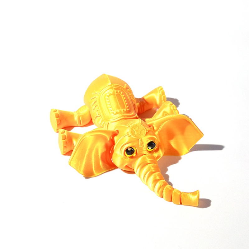 10CM 3D Printed Elephant Model - Kids Toys Elephant 评论和价格