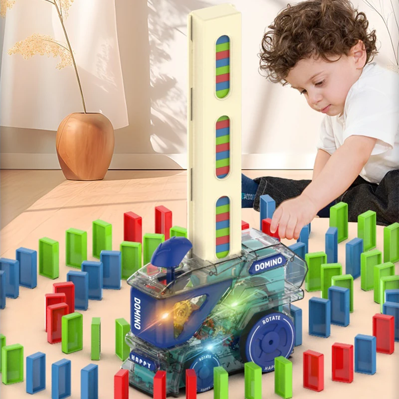 Automatic Laying Domino Train  - Kids Toys Electric Car 评论和价格
