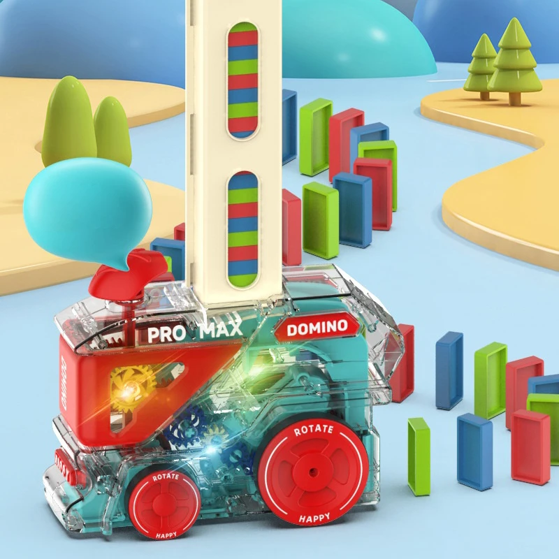 Automatic Laying Domino Train  - Kids Toys Electric Car 评论和价格