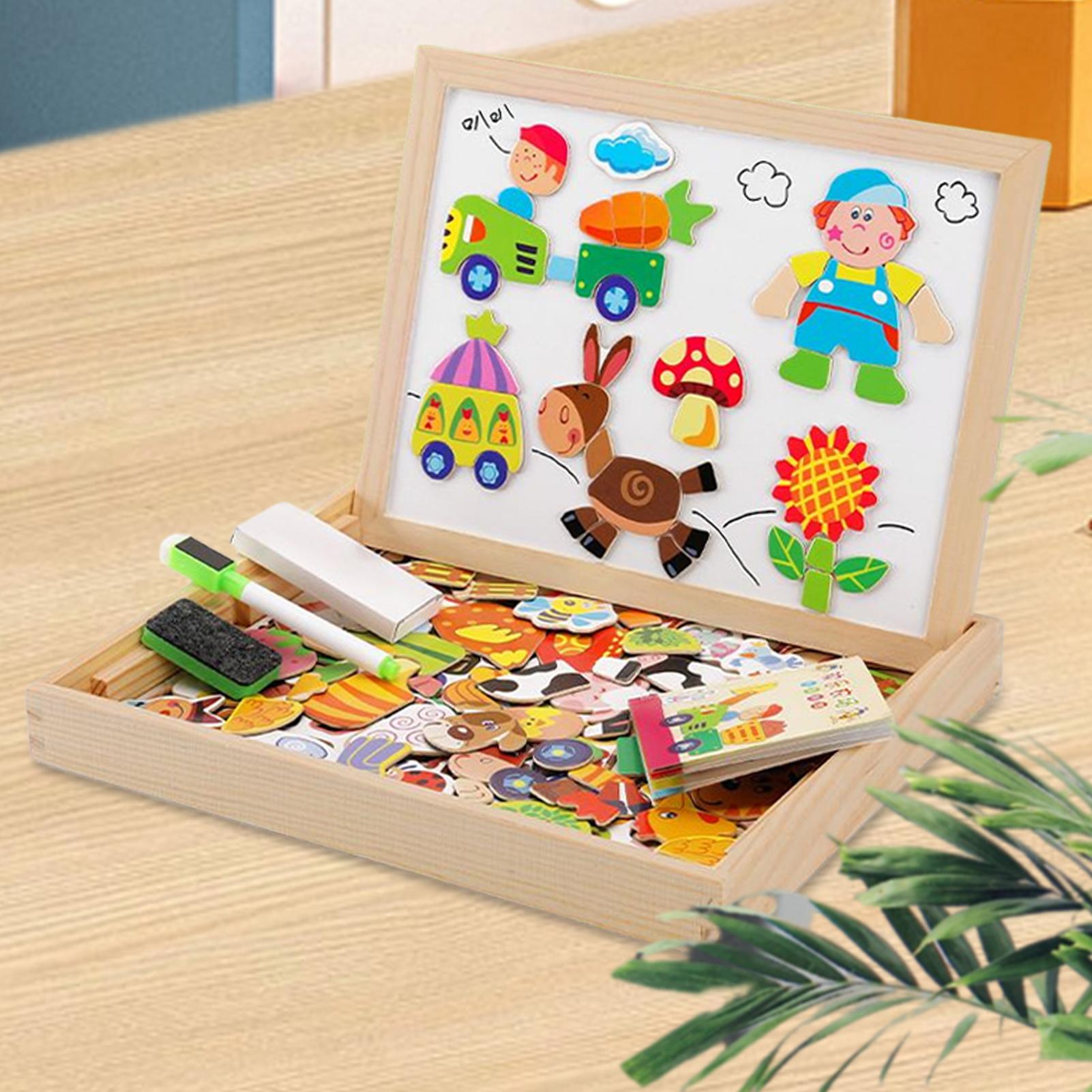 Magnetic Board For Kids Wooden - Magnetic Drawing Board 评论和价格
