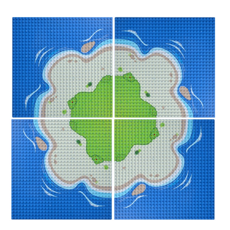 1 PC 32X32 dots Island Grassla - Kids Toys Long Island 评论和价格