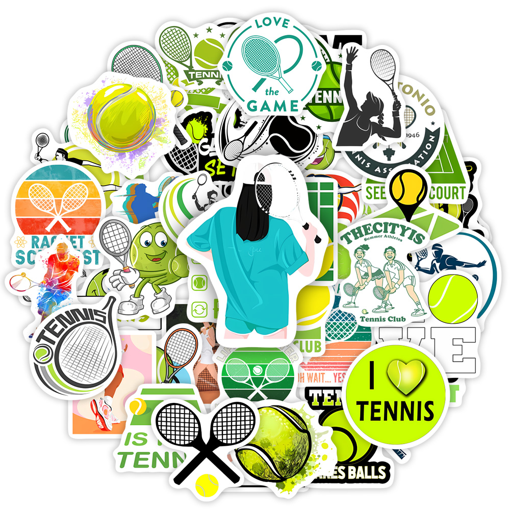 Tennis Theme Lovers Sticekrs D - Kids Toys Laptop 评论和价格