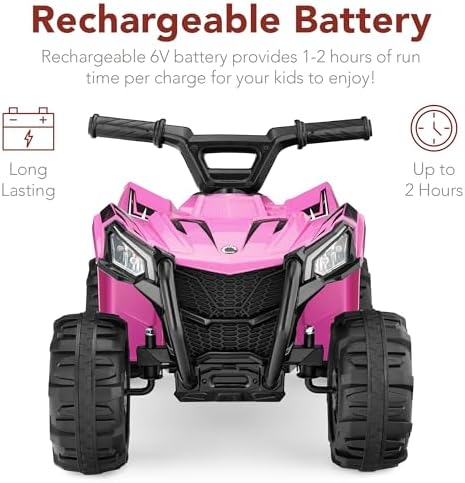 6V Kids Ride On Toy, 4-Wheeler - Kids Toys Quad 评论和价格