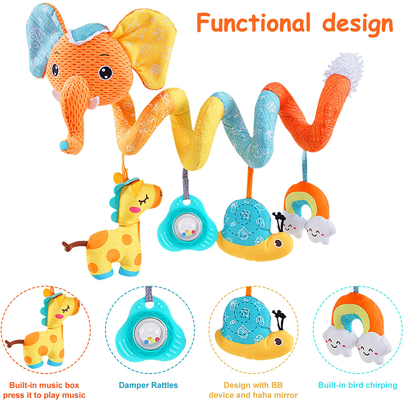 Car Seat Toys Infant Color Ele - Kids Toys Elephant 评论和价格