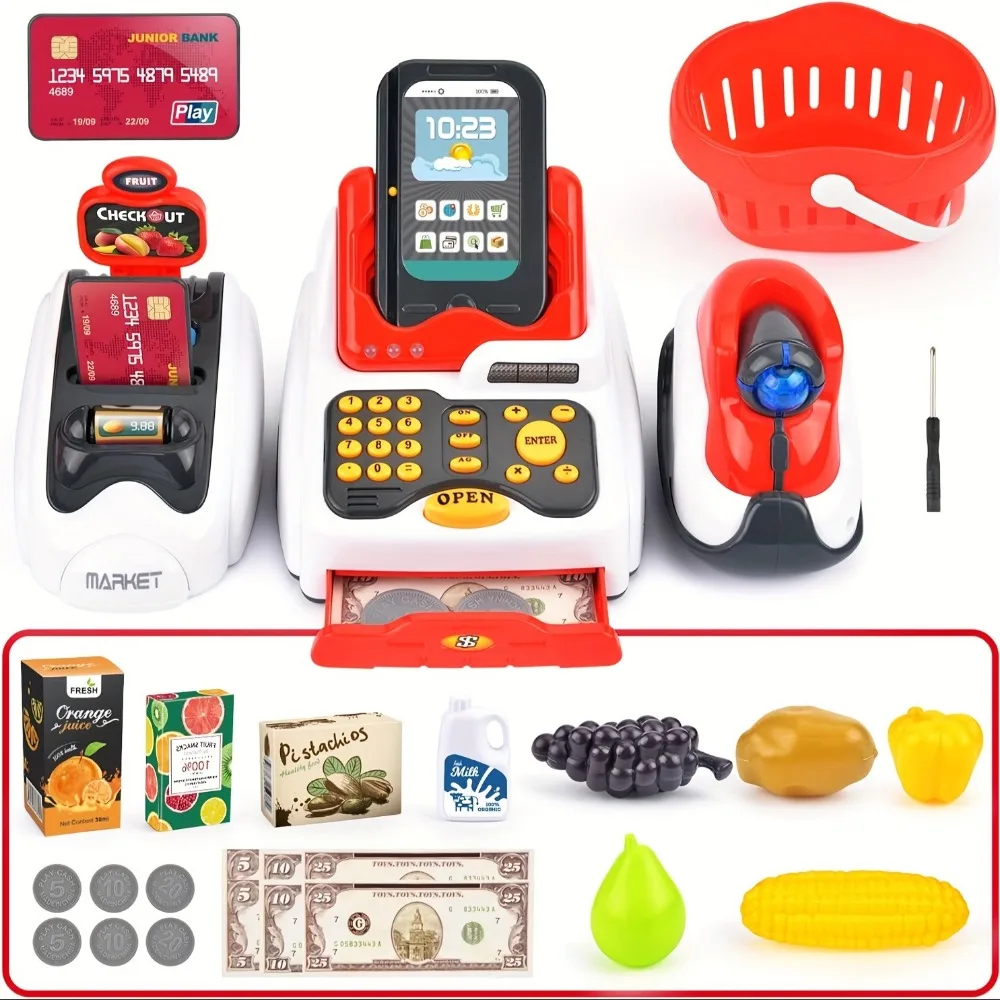 33PCS Toy Cash Register for Ki - Kids Toys Shop 评论和价格